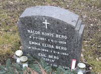 Gravminnet til tryllekunstneren Egil "Egelo" Berg. Foto: Stig Rune Pedersen