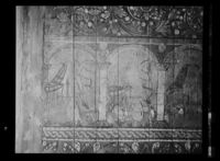 Veggmaleri. Foto: Ukjent / Nasjonalbiblioteket (1950).