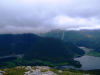 Eidsbotnen Kalvatn juli 2010, sett frå Skaphornet