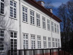 Eidsvollsbygningens sørvegg (2014). Foto: Stig Rune Pedersen