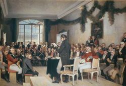 Riksforsamlingen malt av Oscar Wergeland i 1884.