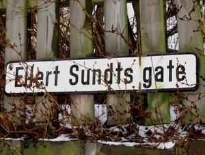 Eilert Sundts gate Oslo 2013 gateskilt.JPG