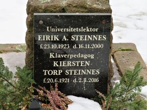 Eirik Steinnes gravminne.JPG