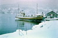 Som me ser var det snøkave under sjøsettinga.