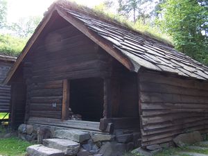 Eldhus fra Nes i Mundheim Norsk Folkemuseum 83.JPG