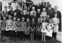 Elevene ved skolen i 1925.