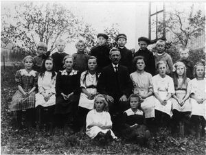 Elevene ved Bollerud skole i 1923 (oeb-183147).jpg