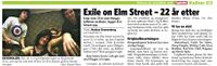 Faksimile fra Dagbladet 30. november 2011; omtale av avslutningskonserten på Elm Street den påfølgende dagen.