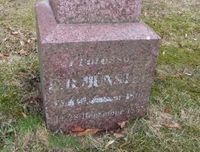 Professor Emil Bertrand Münsters gravminne. Foto: Stig Rune Pedersen