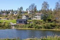 Utsikt fra halvøya Nosa mot Lyserbråten. Foto: Leif-Harald Ruud (2019).