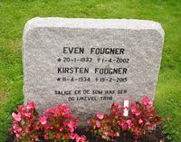 Biskop Even Fougner er også gravlagt på Voksen kirkegård. Foto: Stig Rune Pedersen