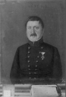 Gata er oppkalt etter kjøpmann Even Bernhard Stenersen (1781–1851) Maler:David Arnesen/Norsk Folkemuseum (1848)