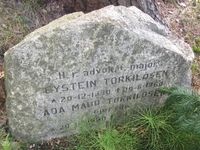 Aker-ordfører Eystein Torkildsens gravminne på Bekkelaget kirkegård. Foto: Stig Rune Pedersen
