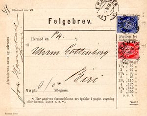 Følgebrev Lillehammer 1906.jpg