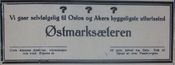Faksimile fra Aftenposten 14. mai 1927: Annonse for Østmarkseteren.