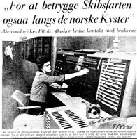 Faksimile fra Aftenposten ifm. 100-årsjubileet i 1966. Foto: Stig Rune Pedersen