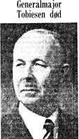 Som Sivilforsvarets første sjef regnes August Emil Dessen Tobiesen.