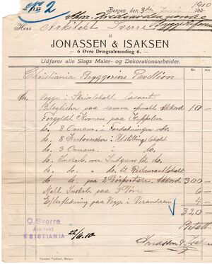 Faktura fra Jonassen og Isaksen Bergen 1910.jpg