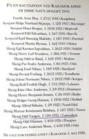 Falne ved mineulykken i Karasjok 1. mai 1945.