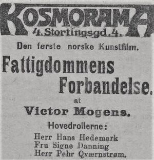 Fattigdommens forbandelse film annonse 1911.jpg