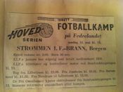 Strømmen IF måtte i 1951 spille sine hjemmekamper på Fedrelandet i Fetsund.
