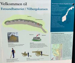 Fetsund Batteri. Tavletekst 1.