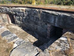 Fetsund Batteri. Typisk skyttergrav. Foto Steinar Bunæs.
