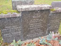 Gravminne over brannmenn som omkom under brannene etter Filipstadseksplosjonen i 1943. Foto: Stig Rune Pedersen (2012)