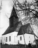 Foto av kirken gjengitt i Nils Johnsesn bygdebok fra 1914.