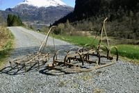 Begge desse harvene er på gnr. 84/4 i Volda kommune og var to vanlege harvetyper i området her.