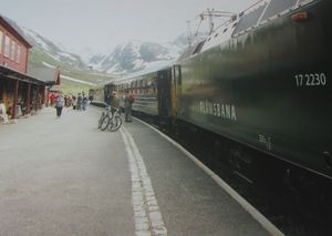 Flåmsbana Myrdal stasjon 1999.JPG