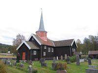 Flesberg kirke er opprinnelig en stavkirke, og regnes som en av Numedals fire stavkirker. Foto: Stig Rune Pedersen