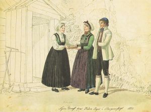 Flintoe Nyere Dragt fra Indre Sogn i Bergensstift 1822.jpg