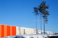 Industribygg på hjørnet av Kongeveien og Taraldrudveien. Foto: Leif-Harald Ruud