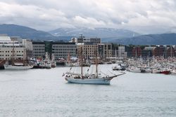 Anna Rogde i Molobukta i Bodø under Forbundet KYSTENs landsstevne 2016. Foto: Chris Nyborg (2016).