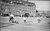 Landskamp mot Danmark. Foto: Narve Skarpmoen