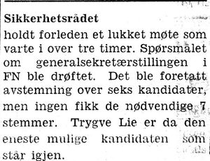 Fra FNs sikkerhetsråd i Namdal Arbeiderblad 28. 10. 1950.jpg