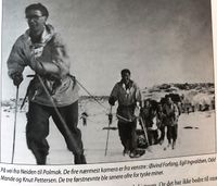 2. tropp fra Neiden til Polmak. De tre første regnet fra venstre omkom i mineeksplosjonen.