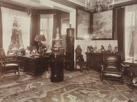 Sam Eydes hjem på Semb hovedgård. Foto: Ukjent, fra Nasjonalbiblioteket