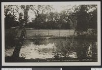 Foto: Fra dammen i hagen (Nasjonalbiblioteket).