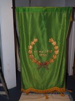 Baksiden av den gamle fanen