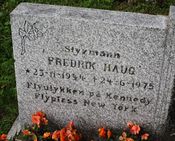 Blant de gravlagte er Fredrik Haug (1944-1975), som omkom i en flyulykke i New York. Foto: Stig Rune Pedersen