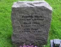 Fredrik Horn (1916-2007), kjent fra Bronselaget i 1936 er gravlagt på Voksen kirkegård. Foto: Stig Rune Pedersen
