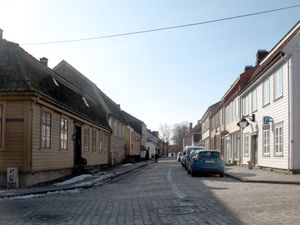 Fredrikstad, Gamlebyen - Raadhusgaten mot syd.JPG