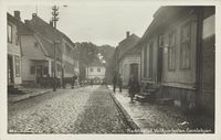 Voldportvakten fra Voldportgaten / Raadhusgaten i 1920-30.