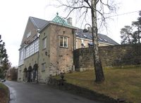 Skipsreder Anton Fredrik Klaveness' villa på Lagåsen sett fra sør. Foto: Stig Rune Pedersen