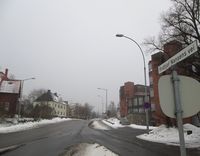 Fridtjof Nansens vei i Oslo, bydel Frogner, passerer området der Føren-gårdene lå, og hvor Nansen ble født. Foto: Stig Rune Pedersen