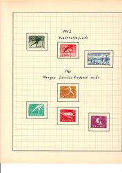 Frimerker OL Oslo 1952 og idrett 1961. Oversikt.