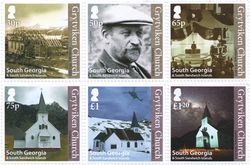 Grytviken frimerker, South Georgia 2013.