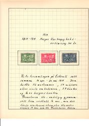 Frimerker jubileum 1914. Norges uavhengighetserklæring 100 år. Oversikt.